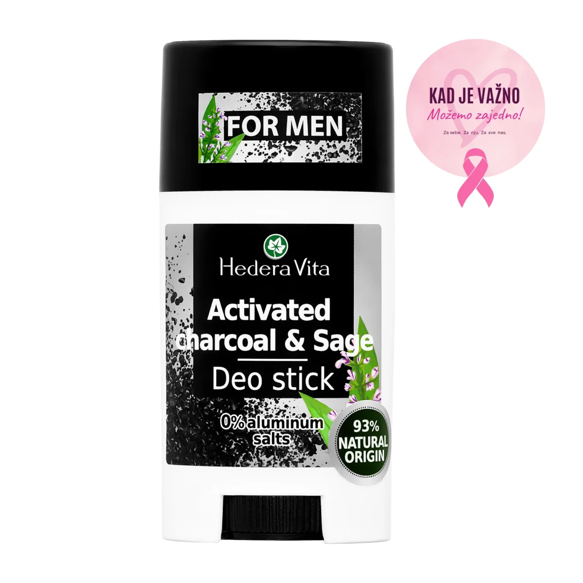 Dezodorans u stiku – aktivni ugalj/žalfija, 50g