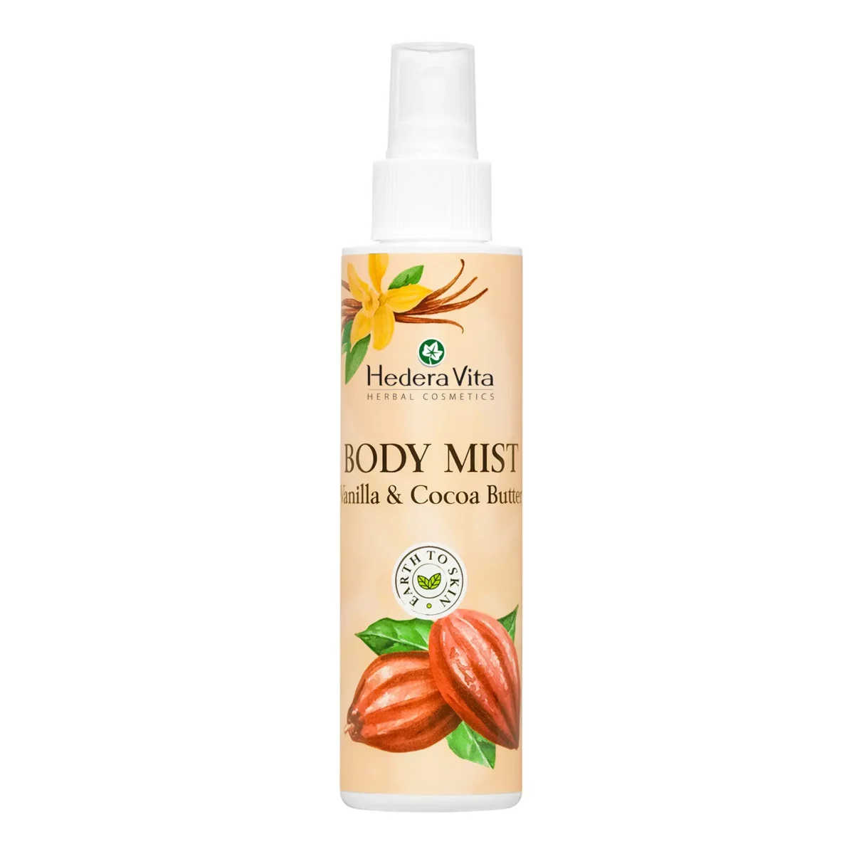Body mist sa mirisom vanile i kakaa – EARTH TO SKIN body mist, 150ml