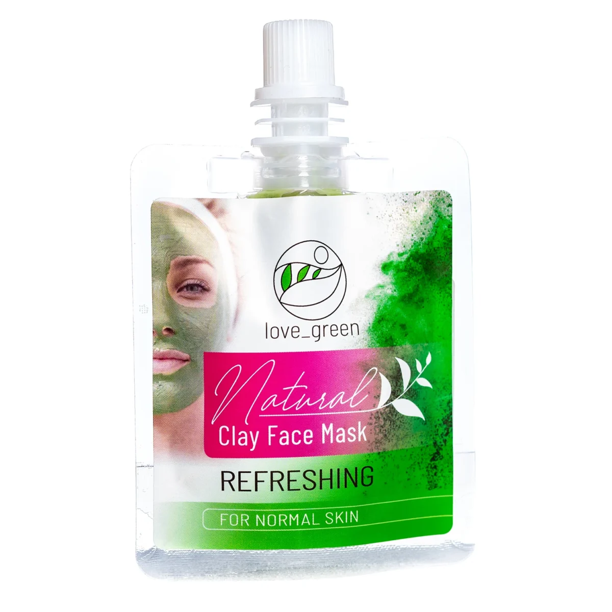 Love green maska za lice sa belom glinom – za normalnu/kombinovanu kožu, 30ml