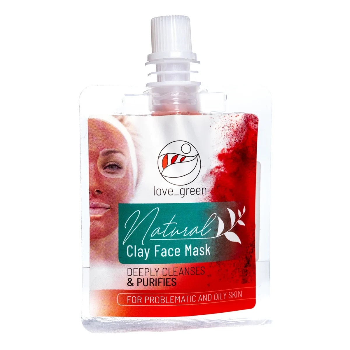 Love green maska za lice sa belom glinom – za problematičnu kožu, 30ml